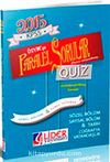 2015 KPSS Quiz Genel Kültür Genel Yetenek (GKY-212-QİZ)