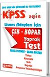 2015 KPSS Lisans Adayları İçin Genel Yetenek-Genel Kültür Çek-Kopar Yaprak Test