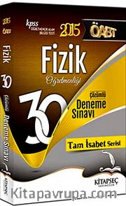 2015 KPSS ÖABT Fizik Öğretmenliği Çözümlü 30 Deneme Sınavı / Tam İsabet Serisi