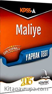 2015 KPSS-A Maliye Çek Koparlı Yaprak Test