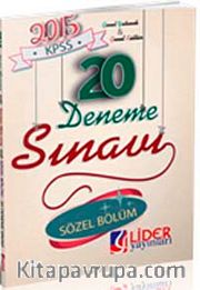 2015 KPSS 20 Deneme Sınavı Genel Kültür Genel Yetenek Sözel (GKY-311-SOZ)
