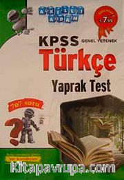 2015 KPSS Genel Yetenek Türkçe Yaprak Test