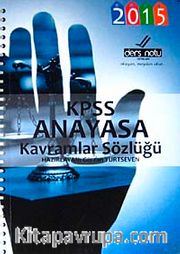 2015 KPSS Anayasa Kavramlar Sözlüğü (cep boy)