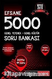 2015 KPSS Genel Yetenek Genel Kültür Efsane 5000 Soru Bankası
