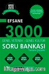 2015 KPSS Genel Yetenek Genel Kültür Tamamı Çözümlü Efsane 3000 Soru Bankası Seti