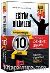 2015 KPSS Eğitim Bilimleri 10 Çözümlü Deneme Sınavı