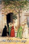 Cami Önünde Kadınlar / Osman Hamdi Bey (OHB 012-30x45) (Çerçevesiz)