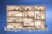 Montessori Ahşap Zeka Oyunları / w-Animal Kingdom