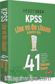 2020 KPSS Lise ve Önlisans 41 Deneme Sınavı