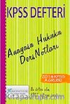 2014 KPSS Defteri Anayasa Hukuku Ders Notları
